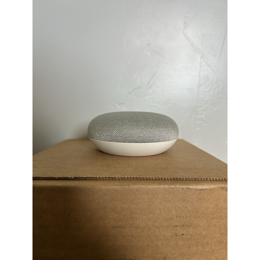 2 Google Home H0A 1st Gen Mini Smart Assistant Bluetooth Speaker Aqua and Gray